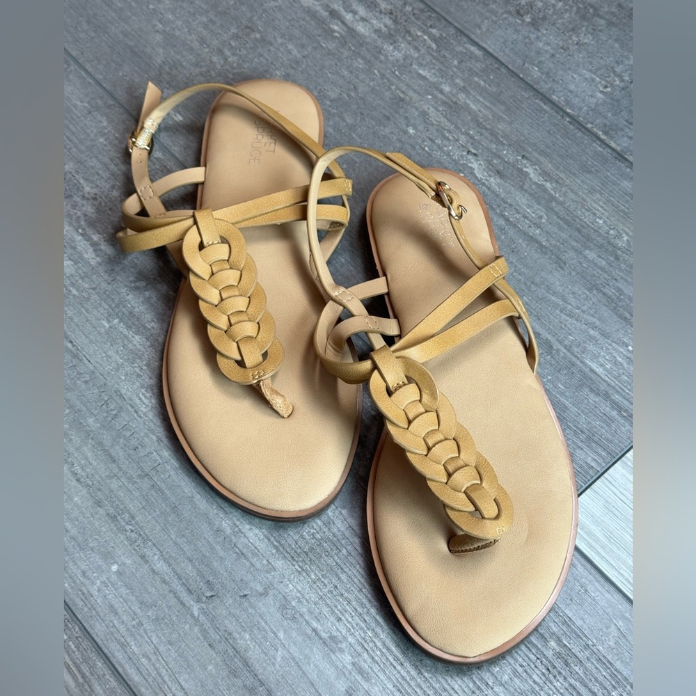 Market & spruce sandals braided 7.5